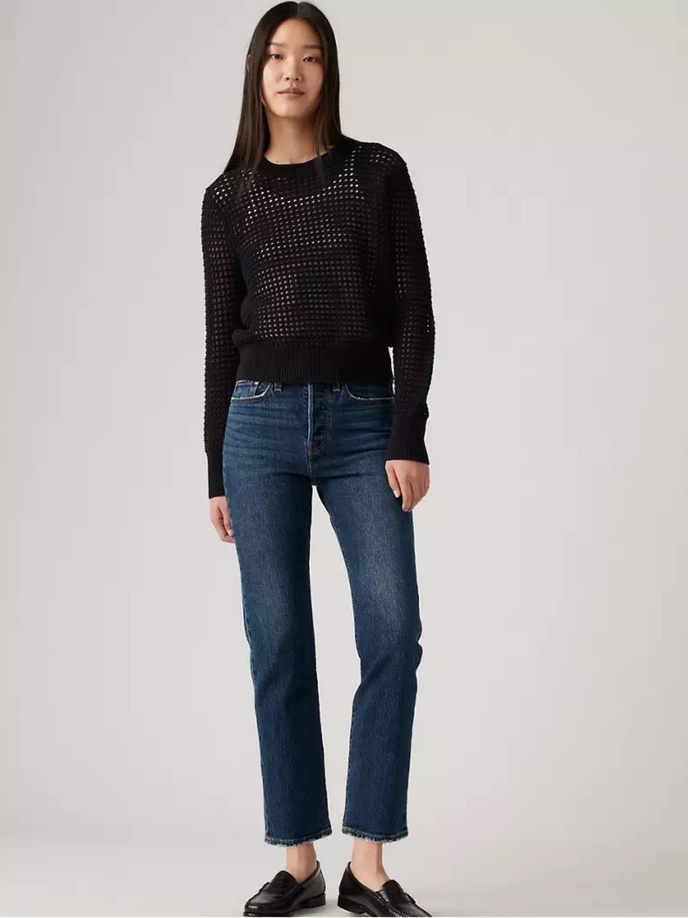 Levi’s wedgie straight ankle jeans indigo wash
